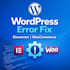 fix wordpress errors, elementor issues and woocommerce problems