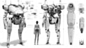 design sci fi mecha and robot concept art