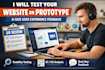 test your website or prototype and give user experience feedback