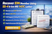 recover your ein number using ss 4 and get irs 147c letter