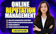 do online reputation management, ORM, services to suppress negative links
