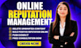do online reputation management, ORM, services to suppress negative links