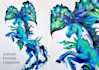 draw amazing fantasy animals with colored pencils