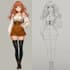 make a anime and manga character illustration