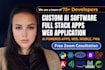 do custom ai software development, ai web, full stack, web application