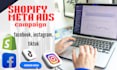 create high converting shopify meta ads campaign for scalable sales