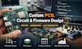 design custom electronics pcb circuit board schematic esp32 aurdino firmware