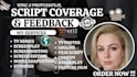 provide script coverage screenplay feedback for movie scripts and screenplays