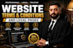 draft website terms and conditions and legal pages