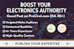 write a guest blog post on electrical and electronics for a high da