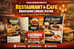 design creative restaurant and cafe brochure menu design