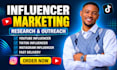 do instagram influencer research youtube influencer outreach for brand promotion