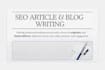 craft authoritative SEO blog posts that drive measurable results
