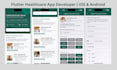 develop a flutter app for healthcare, appointment booking, or clinic management