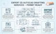 draft 2d floor plan elevation blueprint construction draw architecture autocad