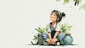 create custom watercolor object illustration