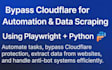 scrape cloudflare protected websites using python playwright