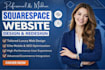 design beautiful squarespace website for your business, squarespace website