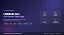 do full stack web app development
