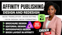 book formatting, layout in affinity publisher, word and indesign publishing
