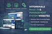 build modern website using react js or custom management system at low cost
