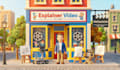 create an ai animated explainer video ads in unique miniature style