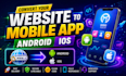 convert any website into android app and ios app