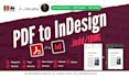 recreate PDF into editable indesign file