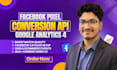 fix or setup facebook pixel conversion api, consent mode v2, google analytics 4