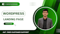 design wordpress landing page with elementor