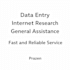 data entry internet research general assistance