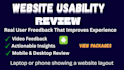 review your website usability and provide video feedback
