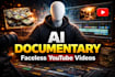 create cinematic ai documentary videos for youtube faceless channels