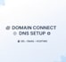 connect domain to hosting and set up dns