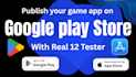 publish game and app on google console account