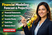 build financial model, forecast, projections and financial statements