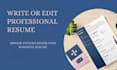 write and upgrade your resume, cv, cover letter, linkedin