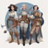 do dnd group party illustration