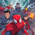 create  fantasy superhero action comic story illustrations