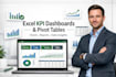 create KPI and excel dashboard pivot tables and chart