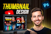 create an amazing youtube thumbnail