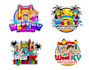 design modern bounce house logo