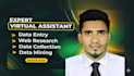 do professional data entry and web research for you