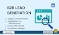 do b2b lead generation and linkedin data research