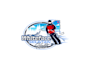 create graceful and fantastic skiing logo design