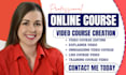 do online course video editing, course materials to training video creation