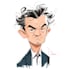 draw halfbody full color caricature