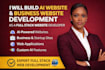 build ai website, business website as a professional full stack developer