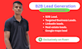 do b2b lead generation, linkedin leads and google maps lead