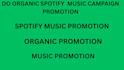 do organic spotify promotion